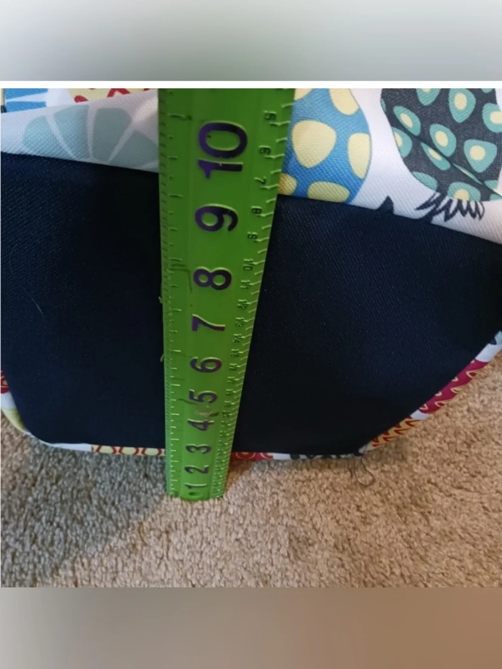 Set/Bundle- Thirty-One Tropical Pineapple Storage Bin & Striped Pouch